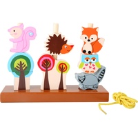 Small Foot Company small foot Steck- und Fädelspiel Waldtiere