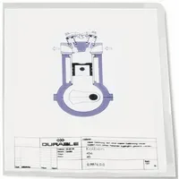 Durable Sichthüllen DIN A4 transparent genarbt 0,11 mm, 100