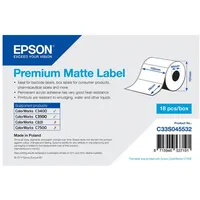 Epson Endlosetiketten Premium Matte, 102x76mm, weiß, 1 Rolle (C33S045532)