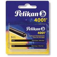 Pelikan 4001®, 2 x 5 Großraum-Patronen Brillant-Schwarz