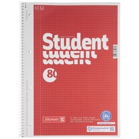Brunnen Collegeblock Student Recycling A4, kariert
