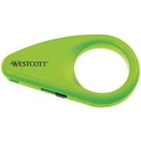Westcott E-16473 00 Mini-Kartonöffner mit Keramikklinge Keramik-Sicherheitsklinge, mit integriertem