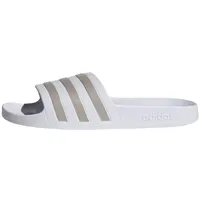 Adidas Adilette Aqua Cloud White / Platinum Metallic /