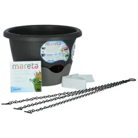Plastia Blumenampel Ø 25 x 17 cm anthrazit