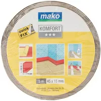 Mako Weich-Sockelleiste KOMFORT, - Weiß