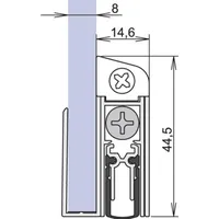 ATHMER Türdichtung Schall-Ex GS-8 1-407 1-s.L.833mm Alu.silberf.GLT