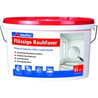 Baufan Flüssige Rauhfaser 5 l Weiße Dispersions-Strukturfarbe für Innenbereiche