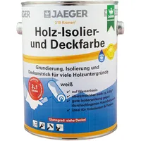 J Kronen Holz-Isolier- und Deckfarbe 319 2,5 Liter ,Weiß
