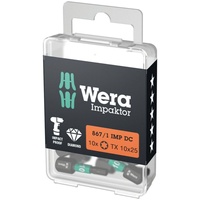 WERA 867/1 IMP DC Impaktor Torx Bits, TX 10