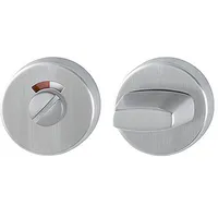 HOPPE ZT-Schlüsselrosette E42KVS, rund WC/SS Edelstahl matt TS 37-42