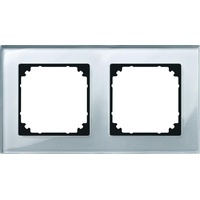 Merten Rahmen Glas 2f.diam/si waage/senkrecht 489260