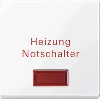 Merten Wippe für Heizungs-Notschalter, aktivweiß glänzend System M