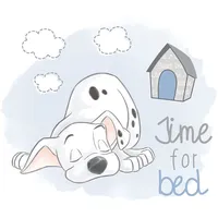 KOMAR Wandbild 101 Dalmatian Bedtime 40 x 50 cm