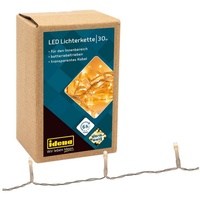 IDENA 30er LED Lichterkette transparent 2,6 m