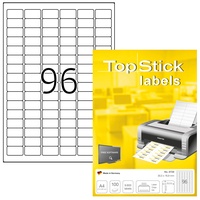 Topstick 8728 Universal Etiketten, 100 Blatt, 30,5 x 16,9