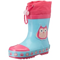 Playshoes Gummistiefel aus Naturkautschuk, trendige Unisex Regenstiefel mit Reflektoren,