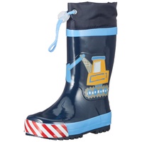 Playshoes Gummistiefel aus Naturkautschuk, trendige Unisex Regenstiefel mit Reflektoren,