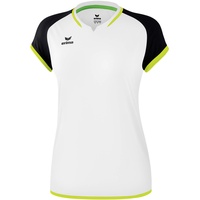 Erima Zenari 3.0 kurzarm Trainings-Top Damen white/black/lime pop 42