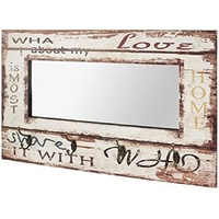 Haku-Möbel HAKU Möbel Wandgarderobe 89941 Motiv Holz 4 Haken