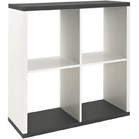 Haku-Möbel HAKU Möbel Aktenregal granitoptik, weiß 80,0 x 30,0
