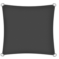 Estexo Sonnenschutzsegel Sonnendach Sonnenschutz UV-Schutz HDPE Anthrazit 3x3m (Quadrat)