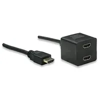 TECHLY HDMI-Kabel 2x HDMI 0,30 m Schwarz