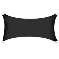 Estexo Sonnenschutzsegel Schattenspender Sonnensegel Sonnenschutz UV-Schutz HDPE Anthrazit 2x4m