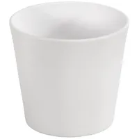 Dehner Keramik-Übertopf Basic, rund, weiß