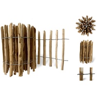 Floranica Staketenzaun aus Haselnuss Kastanie 5m lang x 70cm