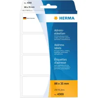 Herma Adressetiketten 4300 Weiß 88 x 35 mm 250