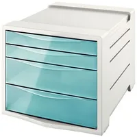 Esselte Schubladenbox Colour'Ice 4 Schübe, blau/lichtgrau