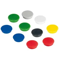 Franken Haftmagnet Magnete farbsortiert, Kunststoff Ø 2,4 x 0,63