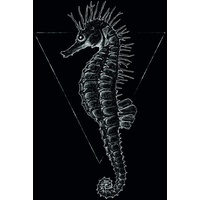 KOMAR Sea Horse Black", bunt (farbe bild(er): bunt), B:40cm