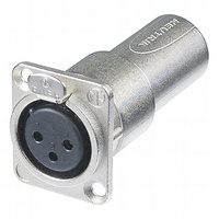 Neutrik NA3FDM XLR-Adapter XLR-Buchse - XLR-Stecker 1St.