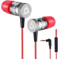 Klim Fusion In-Ear-Kopfhörer (3.5mm Klinkenanschluss) Rot