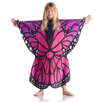 Kanguru Butterfly Kids Tragbare Decke für Kinder, Polyester, Mehrfarbig,