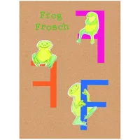 KOMAR ABC Animal F", bunt (farbe bild(er): bunt), B:40cm