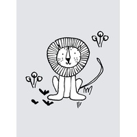 KOMAR Scribble Lion", bunt (farbe bild(er): bunt), B:30cm H:40cm,
