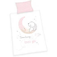Babybest Herding Kleinkinder-Bettwäsche-Set, Little Bunny Wendemotiv, Bettbezug 100 x