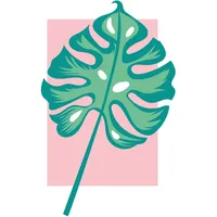 KOMAR Bild Komar Minnie Mouse Leaf", bunt (farbe bild(er):