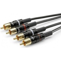 SOMMER CABLE HBP-C2-0150 Klinke / Cinch Audio Anschlusskabel [2x