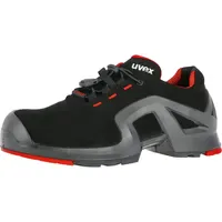 Uvex Halbschuh schwarz/rot uvex 1 x-tended support, S3, EU-Schuhgröße: