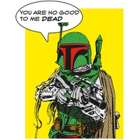 KOMAR Star Wars Classic Comic Quote Boba_Fett 40x50cm