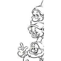 KOMAR Bild Komar Snow White Dwarves", schwarz (farbe bild(er):