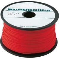 Overmann Overlen Maurerschnur PE 1,7mm 100m rot Overmann