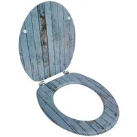 VidaXL Toilettensitz WC-Sitz MDF Holz Design