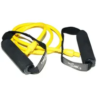 Dittmann Body Tube Deluxe Fitnessband Expander gelb/leicht Schaumstoffgriff