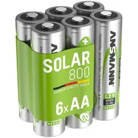 Ansmann Akku AA Mignon 800mAh 1,2V NiMH für Solarlampen
