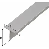 GAH Alberts T-Profil glatt L1.000, B 15xH15mm Aluminium silberfarbig