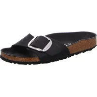 Birkenstock Madrid Big Buckle Nubukleder geölt schmal schwarz 40